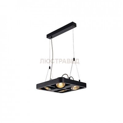 SLV 154930 LYNAH LED Pendelleuchte, square, mattschwarz, 4x10W, 3000K