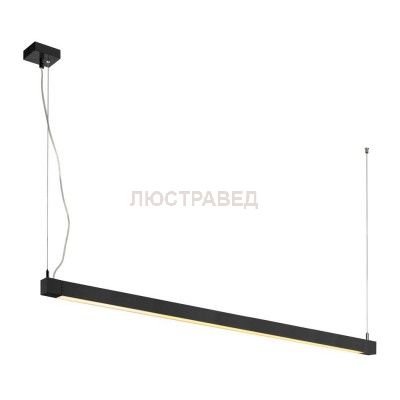 SLV 157670 OPEN GRILL LED, Single Twist Pendelleuchte, 1200mm, schwarz