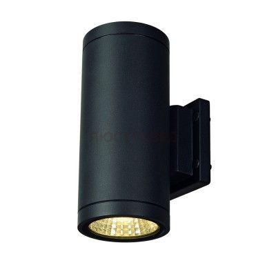 SLV 228525 ENOLA_C OUT UP-DOWN Wand- leuchte, rund, anthrazit, 9W LED, 3000K