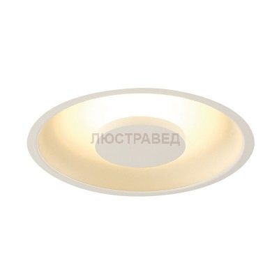SLV 117311 OCCULDAS Deckeneinbauleuchte, rund, weiss, 30 SMD LED, 22W, 3000K
