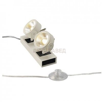 1000126 SLV KALU 2 LED FLOOR светильник напольный с COB LED 34Вт, 3000К, 2000лм, 24°, белый/ черный