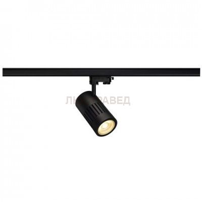 SLV 176050 STRUCTEC LED 30W, rund, schwarz, 3000K, 60°, inkl. 3P.-Adapter
