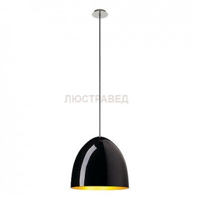 SLV 133070 PARA CONE 40 Pendelleuchte, rund, schwarz/gold, E27 max. 60W