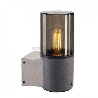 SLV 155752 CONCRETE TUBE Wandleuchte, Rauchglas, E27