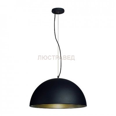 SLV 155920 FORCHINI M Pendelleuchte, PD-1, 50cm, rund, schwarz/ silber, E27, max. 40W