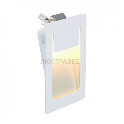 SLV 151951 DOWNUNDER PUR Einbauleuchte, eckig, weiss, 3,6W LED, warm- weiss, 80x120mm