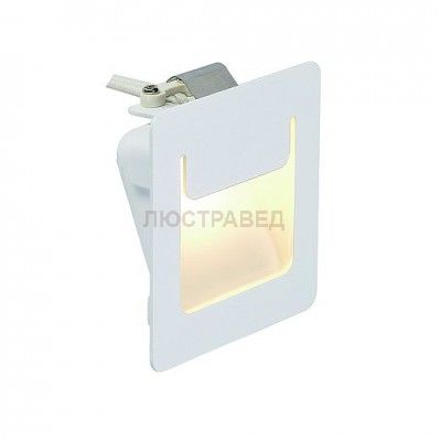 SLV 151950 DOWNUNDER PUR Einbauleuchte, eckig, weiss, 3,6W LED, warm- weiss, 80x80mm