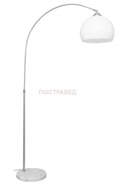 Изогнутый торшер Arte lamp A5823PN-1SS 