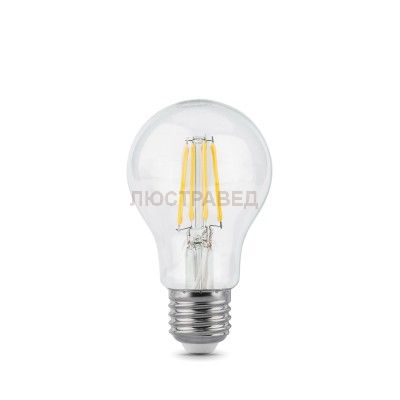 Лампа Gauss LED Filament A60 E27 6W 2700К/40