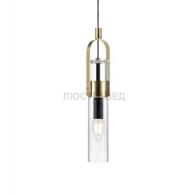 Светильник Markslojd 106844 WINSTON pendant 1L bru.brass/clear glass