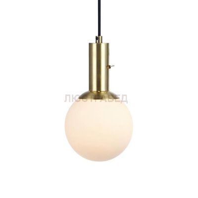 Светильник Markslojd 106868 MINNA pendant bru.brass/white