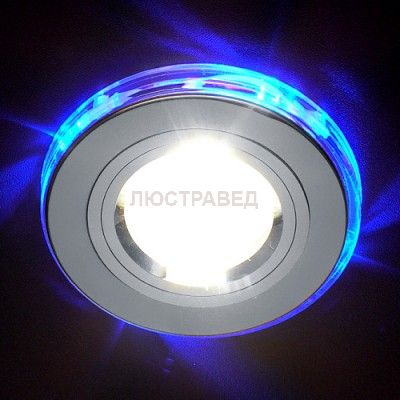 Точечный светильник светодиодный Электростандарт 2060/2 SL/LED/BL (хром / синий)