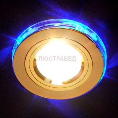 Светильник Электростандарт 2060/2 GD/Led/BL золото/синий